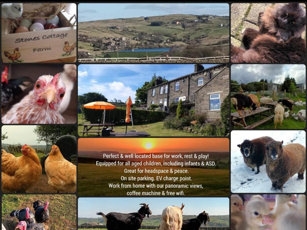 Stones Cottage Farm, Nr Haworth, Family Friendly, Work Friendly, Gaming Barn, Crafting, Free Wifi, Free Parking, Ev Point Oxenhope エクステリア 写真